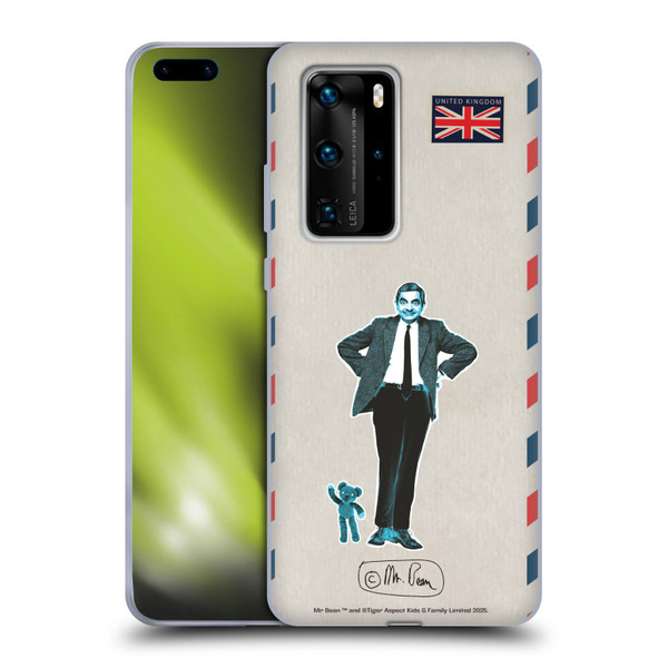 Mr. Bean London Art Postcard Soft Gel Case for Huawei P40 Pro / P40 Pro Plus 5G