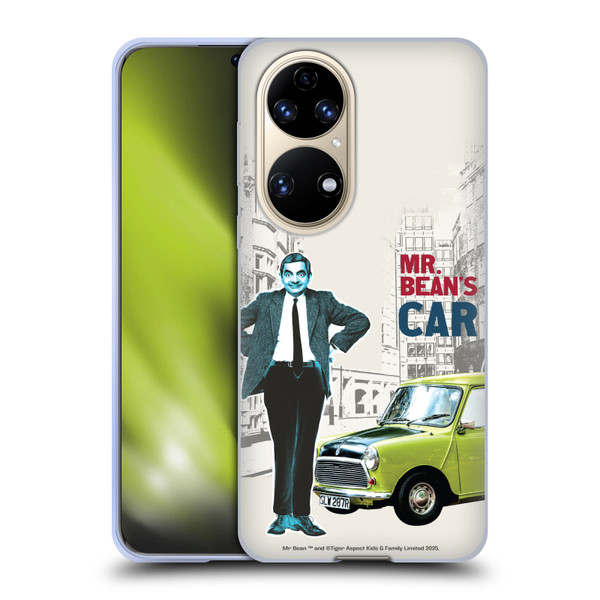 Mr. Bean London Art With Car Soft Gel Case for Huawei P50