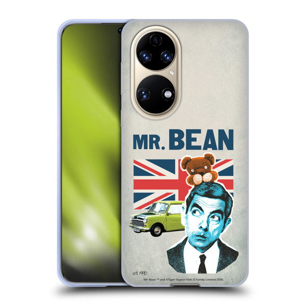 Mr. Bean London Art With Teddy Soft Gel Case for Huawei P50