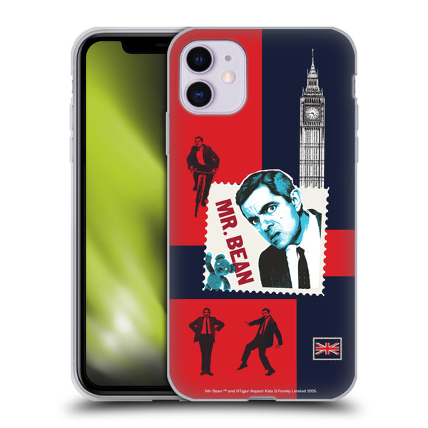 Mr. Bean London Art UK Art Soft Gel Case for Apple iPhone 11