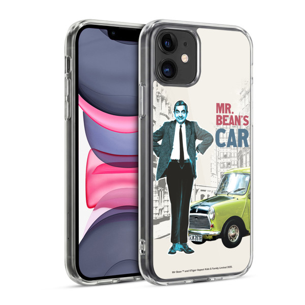 Mr. Bean London Art With Car Soft Gel Case for Apple iPhone 11