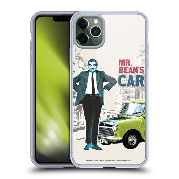 Mr. Bean London Art With Car Soft Gel Case for Apple iPhone 11 Pro Max