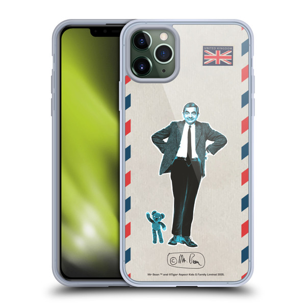 Mr. Bean London Art Postcard Soft Gel Case for Apple iPhone 11 Pro Max