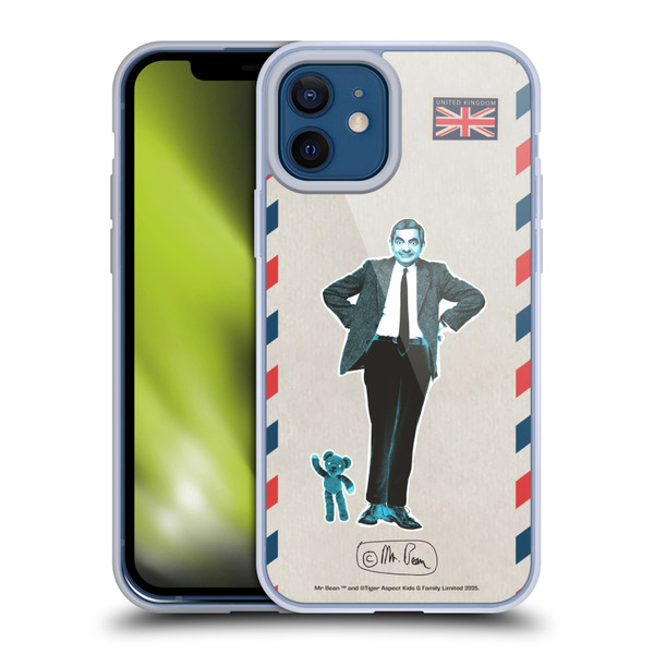 Mr. Bean London Art Postcard Soft Gel Case for Apple iPhone 12 / iPhone 12 Pro