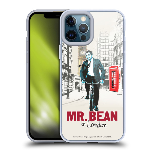 Mr. Bean London Art In London Soft Gel Case for Apple iPhone 12 Pro Max