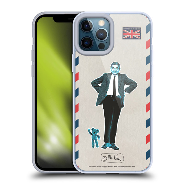 Mr. Bean London Art Postcard Soft Gel Case for Apple iPhone 12 Pro Max