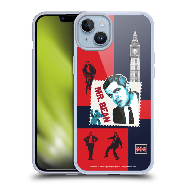 Mr. Bean London Art UK Art Soft Gel Case for Apple iPhone 14 Plus