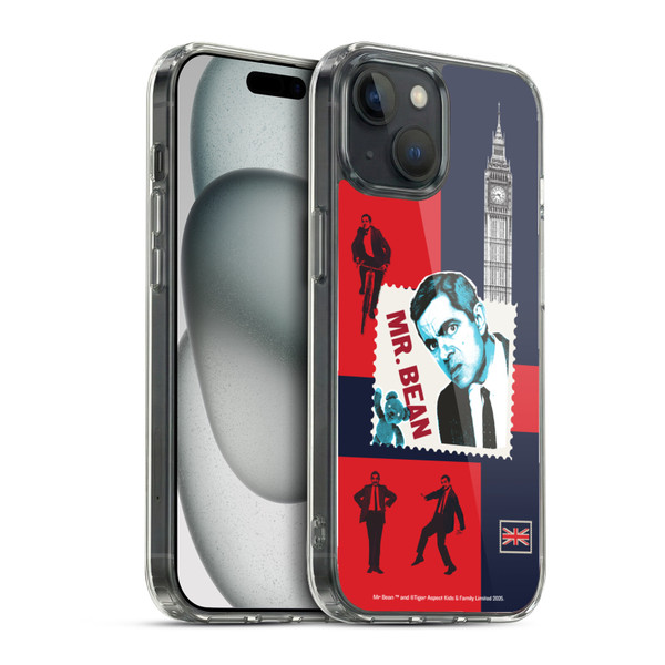 Mr. Bean London Art UK Art Soft Gel Case for Apple iPhone 15 & MagSafe