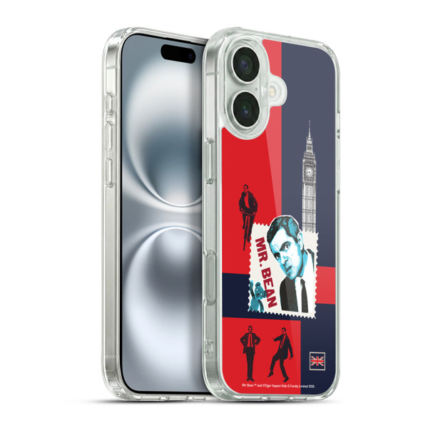 Mr. Bean London Art UK Art Soft Gel Case for Apple iPhone 16 Plus & MagSafe