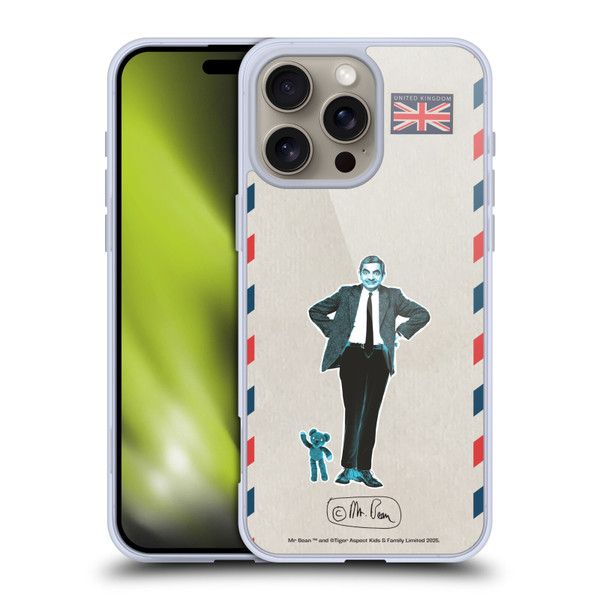 Mr. Bean London Art Postcard Soft Gel Case for Apple iPhone 16 Pro Max