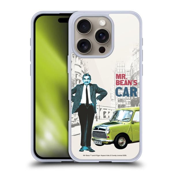 Mr. Bean London Art With Car Soft Gel Case for Apple iPhone 16 Pro