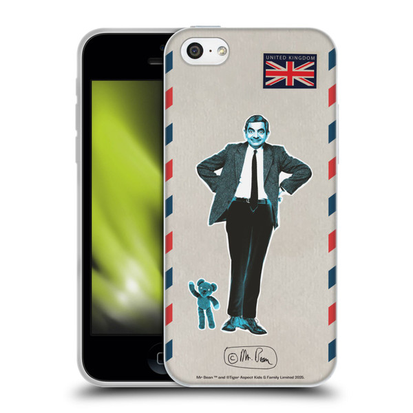 Mr. Bean London Art Postcard Soft Gel Case for Apple iPhone 5c