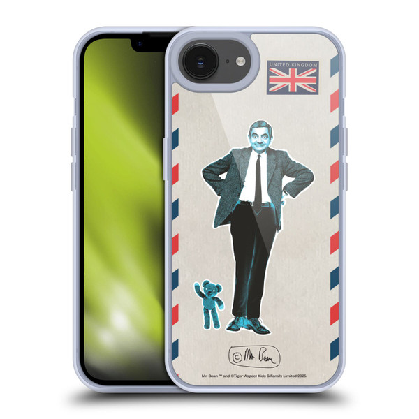 Mr. Bean London Art Postcard Soft Gel Case for Apple iPhone 16e