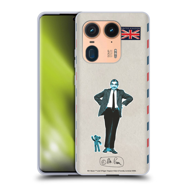 Mr. Bean London Art Postcard Soft Gel Case for Motorola Edge 50 Ultra/X50 Ultra