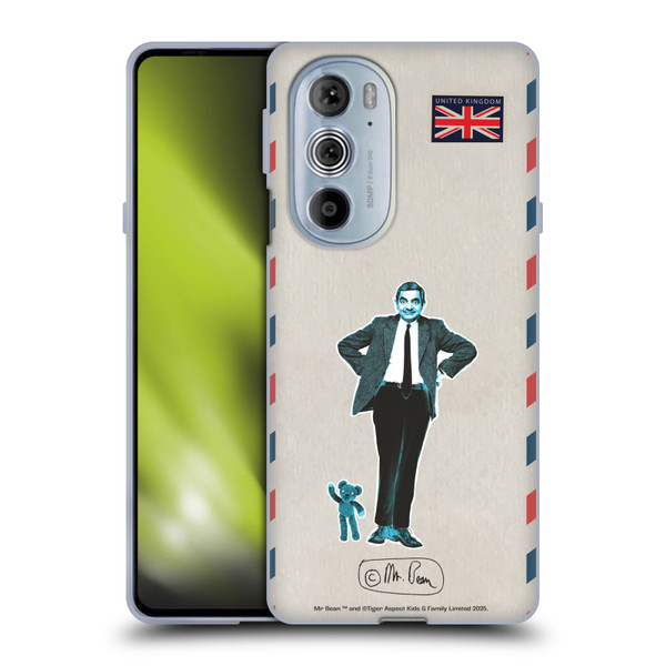 Mr. Bean London Art Postcard Soft Gel Case for Motorola Edge X30