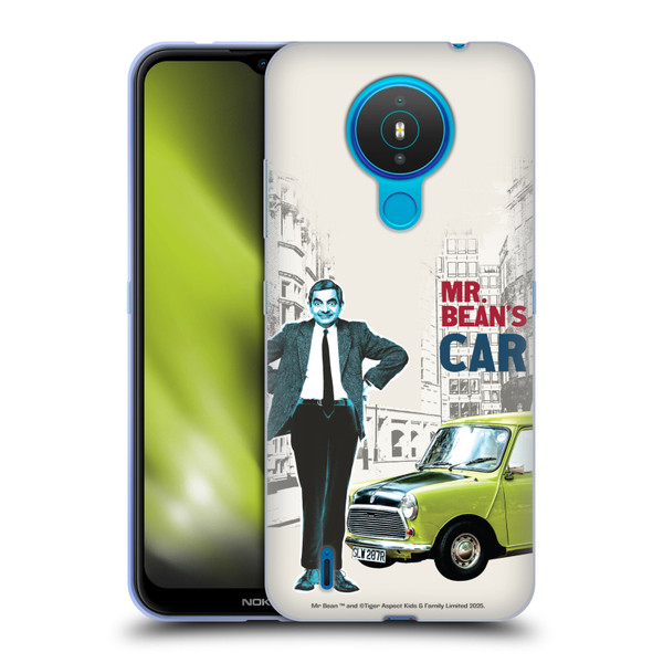Mr. Bean London Art With Car Soft Gel Case for Nokia 1.4