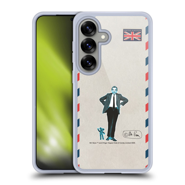 Mr. Bean London Art Postcard Soft Gel Case for Samsung Galaxy S25