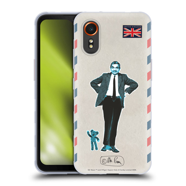 Mr. Bean London Art Postcard Soft Gel Case for Samsung Galaxy Xcover7 5G