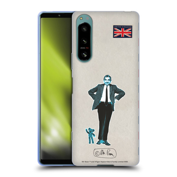 Mr. Bean London Art Postcard Soft Gel Case for Sony Xperia 5 IV