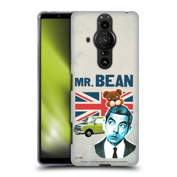 Mr. Bean London Art With Teddy Soft Gel Case for Sony Xperia Pro-I