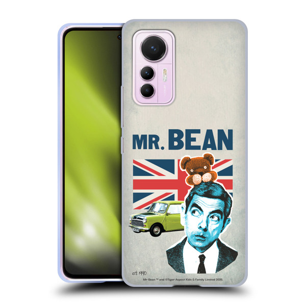 Mr. Bean London Art With Teddy Soft Gel Case for Xiaomi 12 Lite