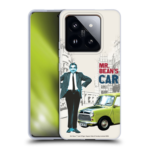 Mr. Bean London Art With Car Soft Gel Case for Xiaomi 14 Pro
