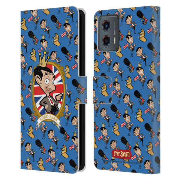 Mr. Bean: The Animated Series Graphic Art Royal Bean Leather Book Wallet Case Cover For Motorola Moto G (2023) Mr. Bean: The Animated Series Graphic Art Royal Bean Leather Book Wallet Case Cover For Motorola Moto G (2023)