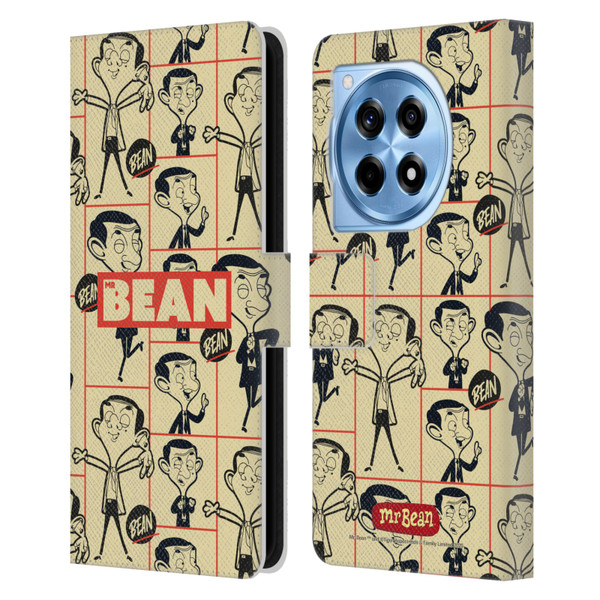 Mr. Bean: The Animated Series Graphic Art Collage Leather Book Wallet Case Cover For OnePlus 12R