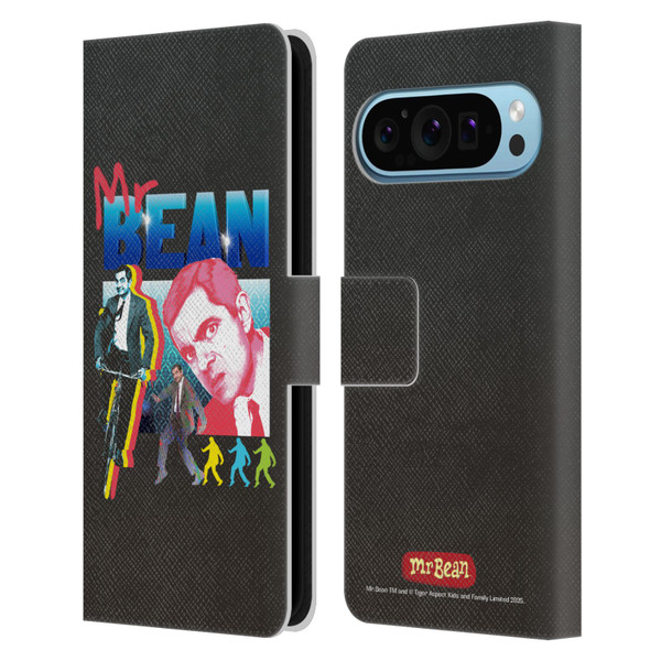 Mr. Bean Graphic Art Bike Leather Book Wallet Case Cover For Google Pixel 9 / Pixel 9 Pro
