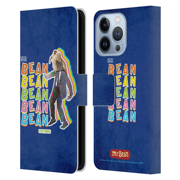 Mr. Bean Graphic Art Turkey Leather Book Wallet Case Cover For Apple iPhone 13 Pro