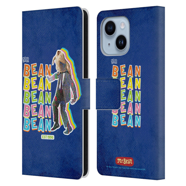 Mr. Bean Graphic Art Turkey Leather Book Wallet Case Cover For Apple iPhone 14 Plus