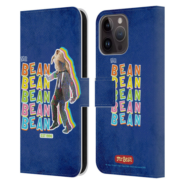 Mr. Bean Graphic Art Turkey Leather Book Wallet Case Cover For Apple iPhone 15 Pro Max