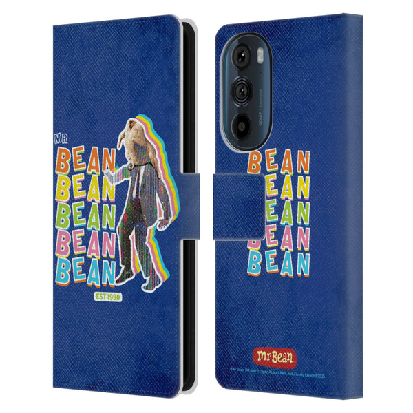 Mr. Bean Graphic Art Turkey Leather Book Wallet Case Cover For Motorola Edge 30