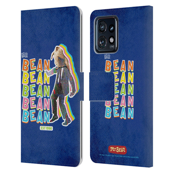 Mr. Bean Graphic Art Turkey Leather Book Wallet Case Cover For Motorola Moto Edge 40 Pro/Plus 2023