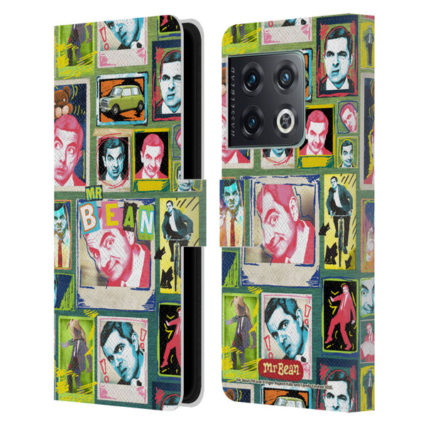 Mr. Bean Graphic Art Collage Leather Book Wallet Case Cover For OnePlus 10 Pro
