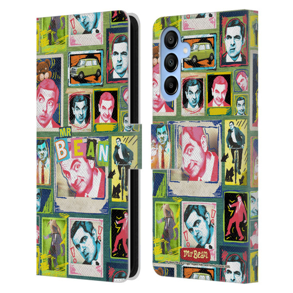 Mr. Bean Graphic Art Collage Leather Book Wallet Case Cover For Samsung Galaxy A16 5G