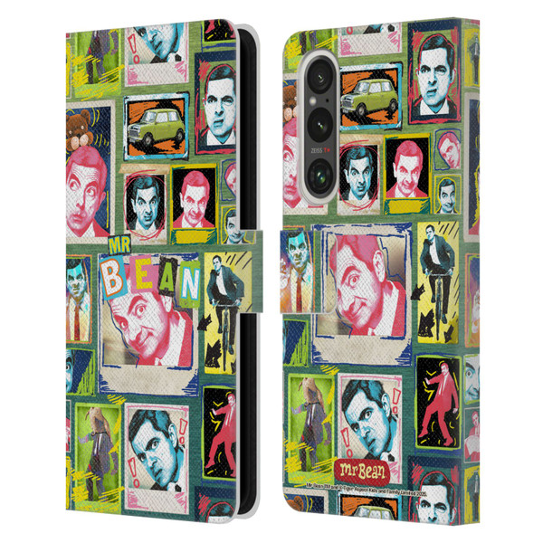 Mr. Bean Graphic Art Collage Leather Book Wallet Case Cover For Sony Xperia 1 V 5G Mr. Bean Graphic Art Collage Leather Book Wallet Case Cover For Sony Xperia 1 V 5G