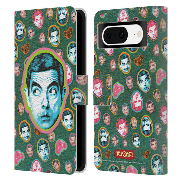 Mr. Bean Key Art Collage Leather Book Wallet Case Cover For Google Pixel 8