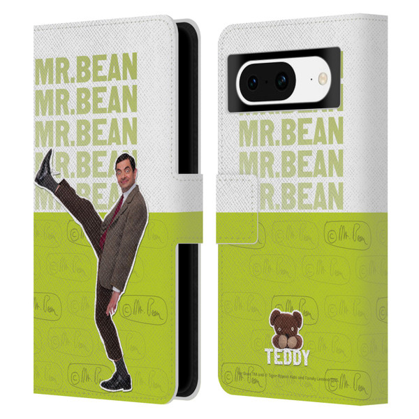 Mr. Bean Key Art Portrait Leather Book Wallet Case Cover For Google Pixel 8