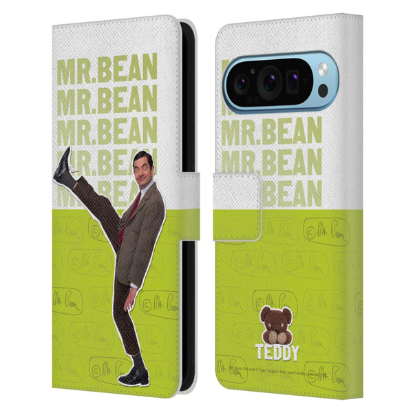 Mr. Bean Key Art Portrait Leather Book Wallet Case Cover For Google Pixel 9 / Pixel 9 Pro