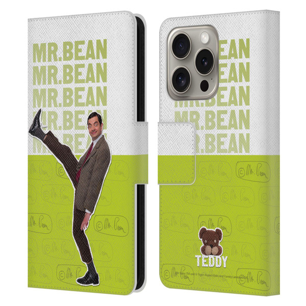 Mr. Bean Key Art Portrait Leather Book Wallet Case Cover For Apple iPhone 16 Pro