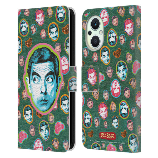 Mr. Bean Key Art Collage Leather Book Wallet Case Cover For OPPO Reno8 Lite