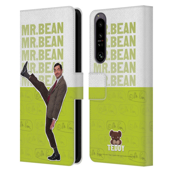 Mr. Bean Key Art Portrait Leather Book Wallet Case Cover For Sony Xperia 1 IV