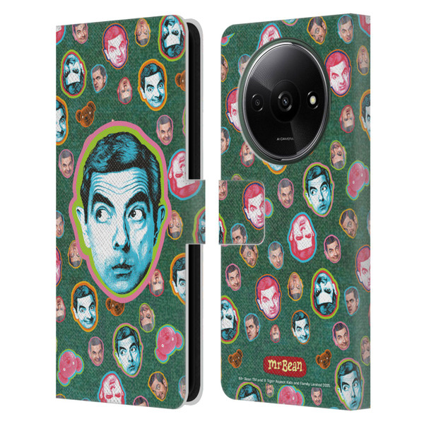 Mr. Bean Key Art Collage Leather Book Wallet Case Cover For Xiaomi Redmi A3