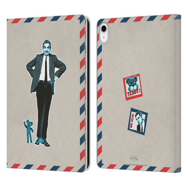 Mr. Bean London Art Postcard Leather Book Wallet Case Cover For Apple iPad 10.9 2022/2025