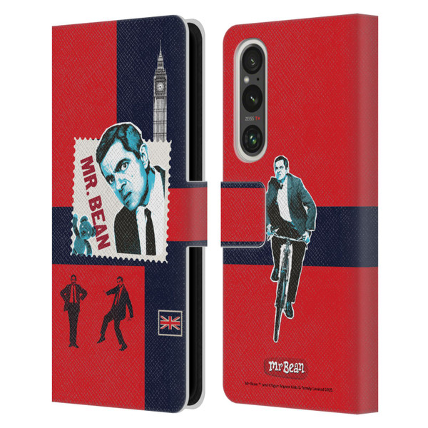 Mr. Bean London Art UK Art Leather Book Wallet Case Cover For Sony Xperia 1 V 5G Mr. Bean London Art UK Art Leather Book Wallet Case Cover For Sony Xperia 1 V 5G
