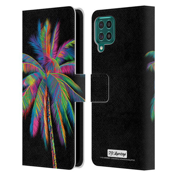 P.D. Moreno Assorted Design Palm Tree Leather Book Wallet Case Cover For Samsung Galaxy F62 (2021)