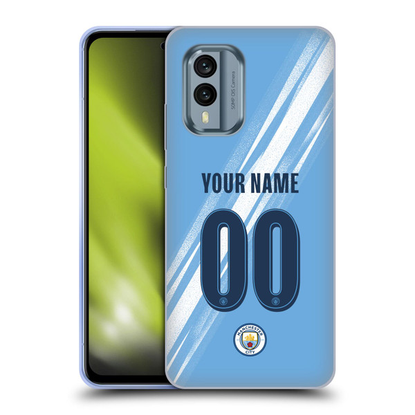 Custom Customised Personalised Manchester City Man City FC 2025/26 Badge Kit Home Soft Gel Case for Nokia X30 Custom Customised Personalised Manchester City Man City FC 2025/26 Badge Kit Home Soft Gel Case for Nokia X30