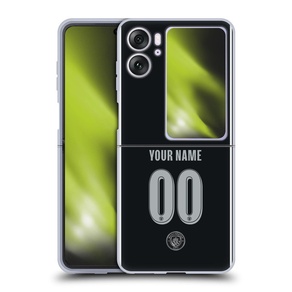 Custom Customised Personalised Manchester City Man City FC 2025/26 Badge Kit Away Soft Gel Case for OPPO Find N2 Flip