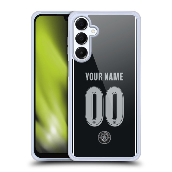 Custom Customised Personalised Manchester City Man City FC 2025/26 Badge Kit Away Soft Gel Case for Samsung Galaxy A16 5G